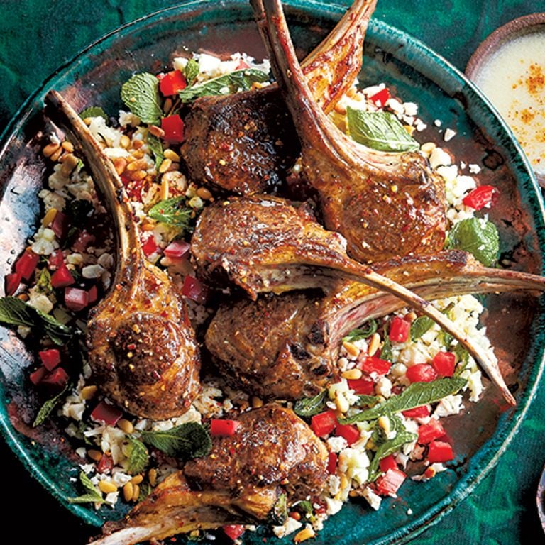 Côtelettes d’agneau harissa et zaatar