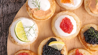 Blinis à la ciboulette