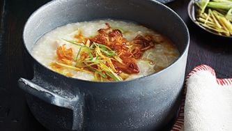 Congee au poulet et au gingembre à la mijoteuse