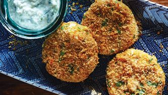 Galettes de dinde, sauce raita