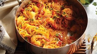 Vermicelles aux crevettes à l’espagnole