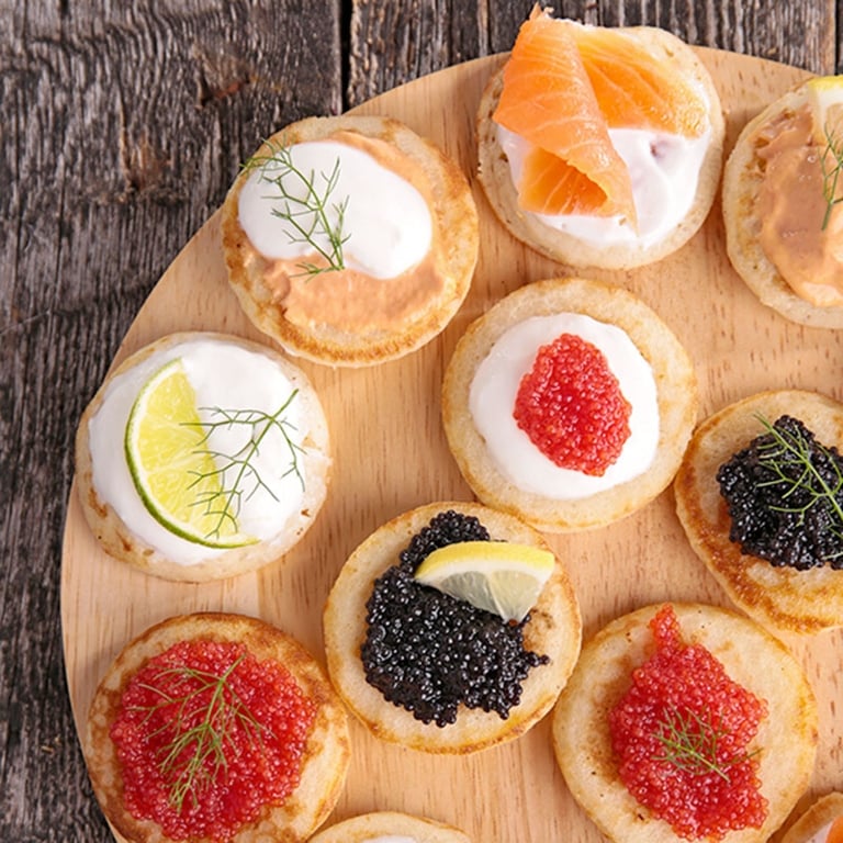 Blinis à la ciboulette