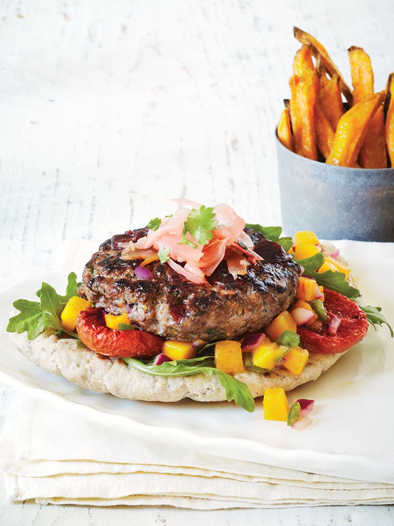 Burgers de bison aux cerises séchées