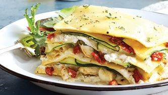 Lasagne aux courgettes et aux coeurs d’artichauts