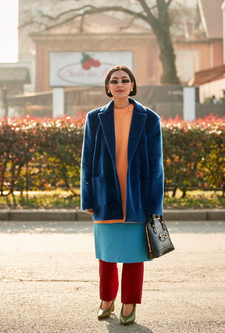 Les plus beaux combos de couleurs vus à Milan