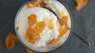 Crème glacée aux céréales