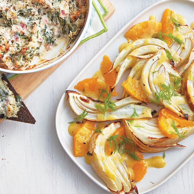 Fenouil grillé, sauce à l’orange