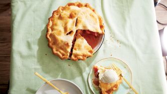 Tarte aux pêches classique