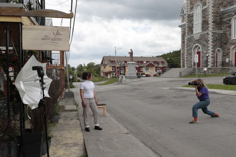 Colombe St-Pierre : les coulisses de notre séance photo