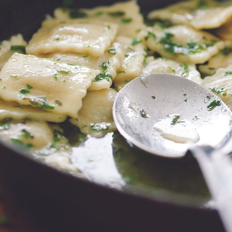 Raviolis aux fines herbes