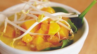 Thaï de courge et d'épinards