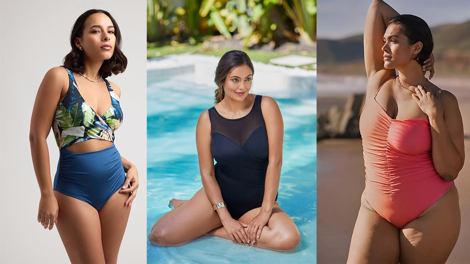 Maillot De Bain Une Pièce AQUABELLE - Taille 16 - Avec Contrôle Du Ventre Et Bretelles Réglables - Neuf Avec étiquettes
