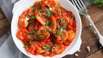 Crevettes au cari