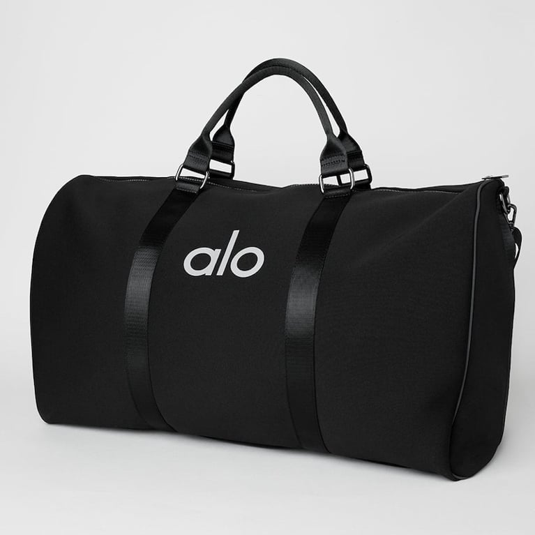 Grand Sac Week-end Noir Et Blanc – Polyester Léger – Femme