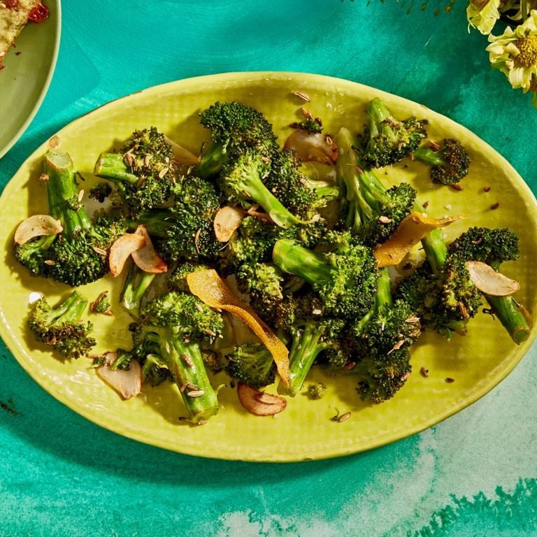 Brocoli grésillant au fenouil et au citron