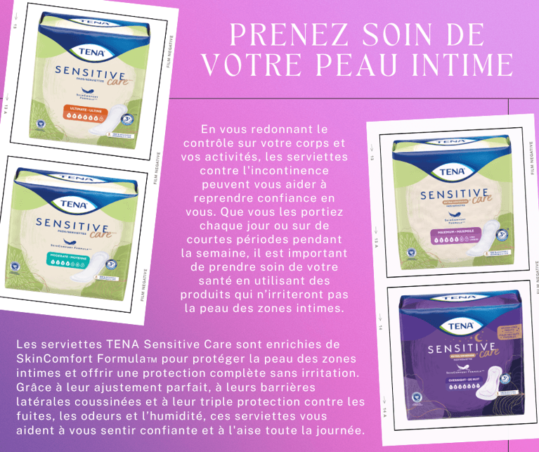 Oui, je fais un peu pipi. Non, je n'ai plus honte.