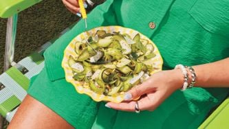 Salade rapide de courgettes