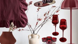 Déco: le bourgogne s'invite à table