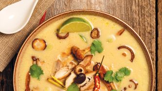 Soupe thaïe style tom kha gai