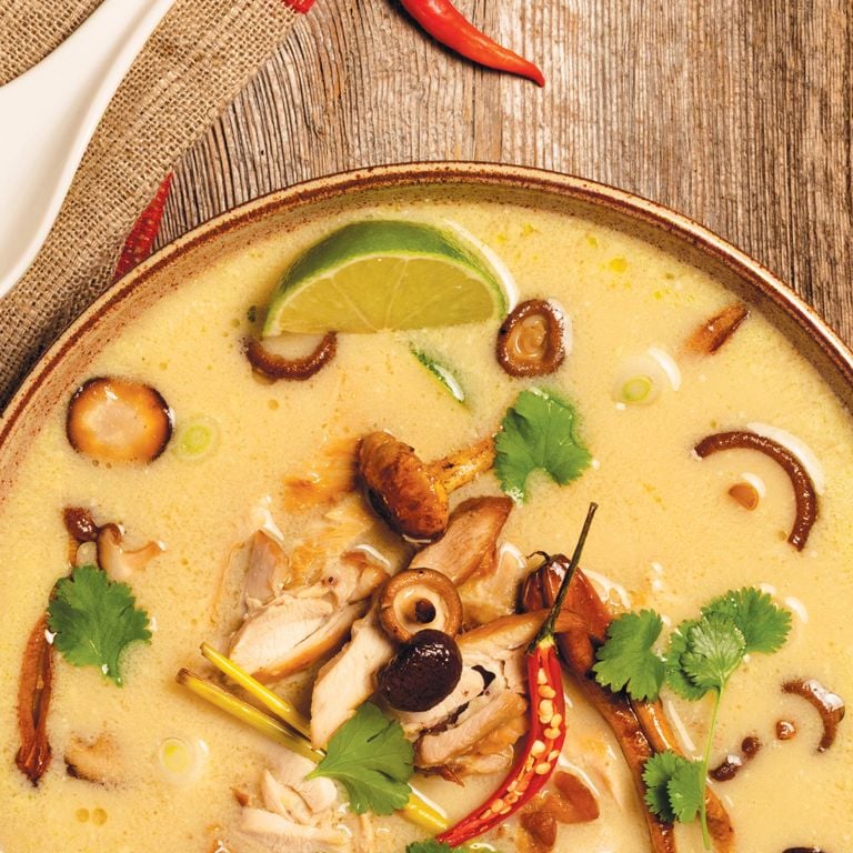 Soupe thaïe style tom kha gai