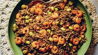 Riz djon djon aux crevettes de Varda Etienne