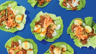 Wraps à la laitue et au Beyond Meat