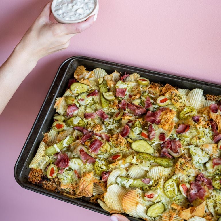Nachos aux cornichons et au smoked meat de Geneviève Everell
