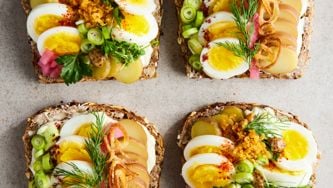Smørrebrød aux œufs