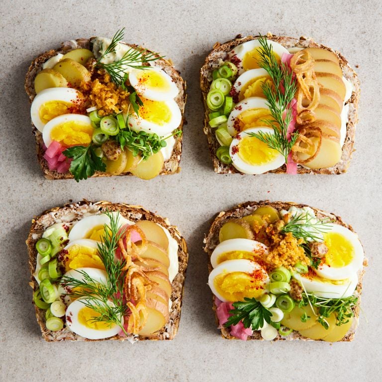 Smørrebrød aux œufs