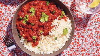 Rajma masala (cari de haricots rouges)