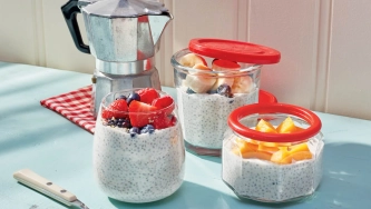 Pouding au chia préparé la veille