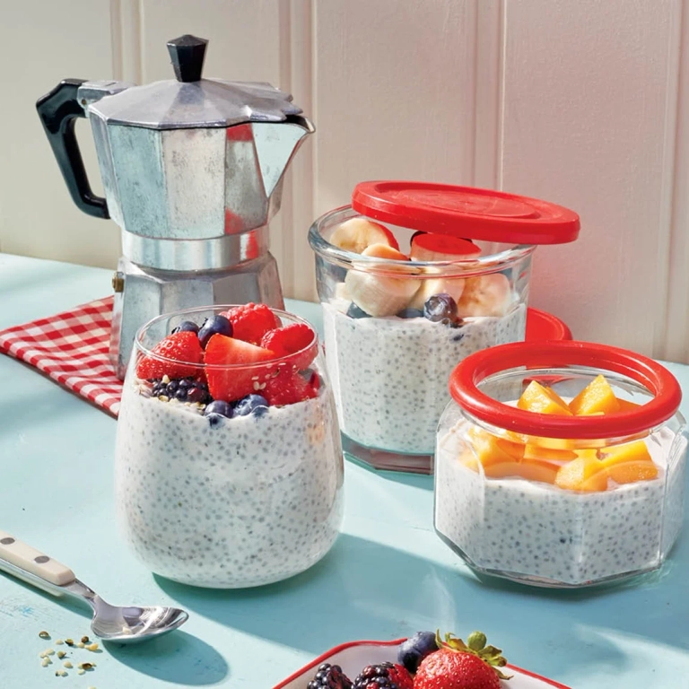Pouding au chia préparé la veille
