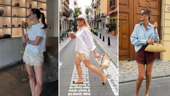 Les plus beaux shorts en satin et dentelle