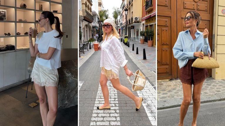 Les plus beaux shorts en satin et dentelle