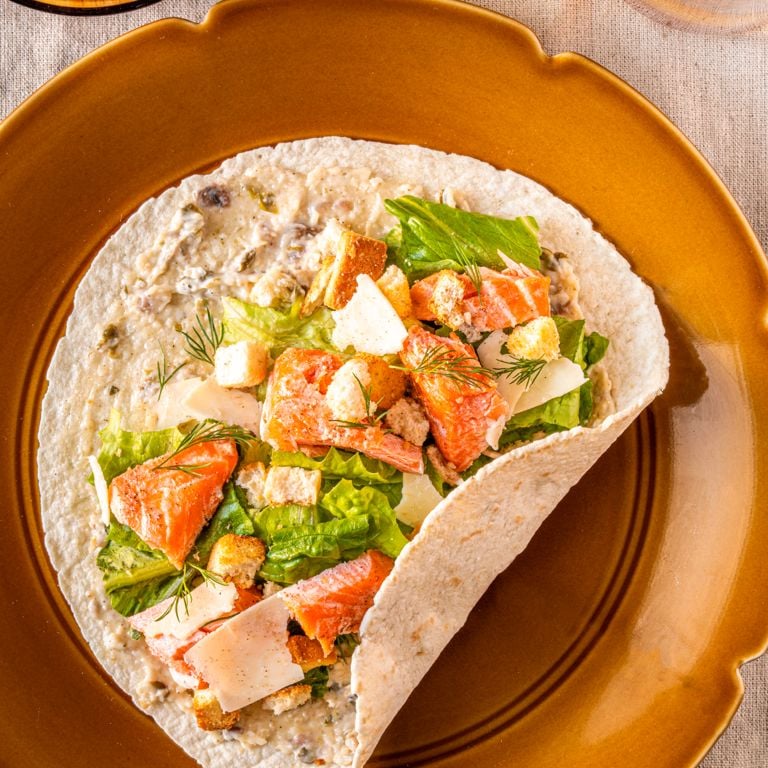 Wrap de saumon à la César