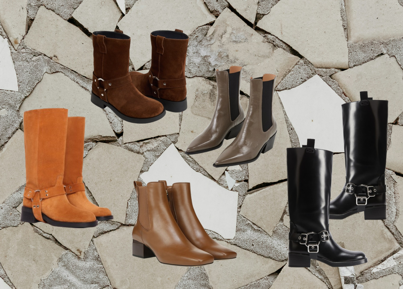 Bottes Mi-Mollet Femme – Bout Pointu, Sangle Boucle, Cuir PU, Talon Carré 6,5 Cm, Confort Automne-Hiver