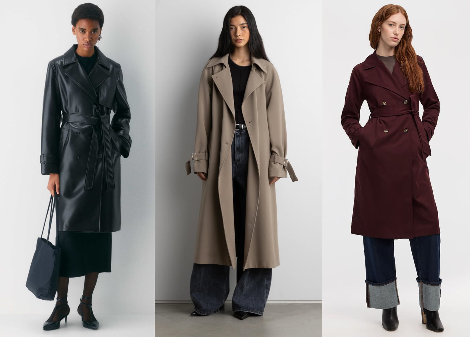 Trench Coat Noir – Taille 44 – Occasion Très Bon État – Mode Classique