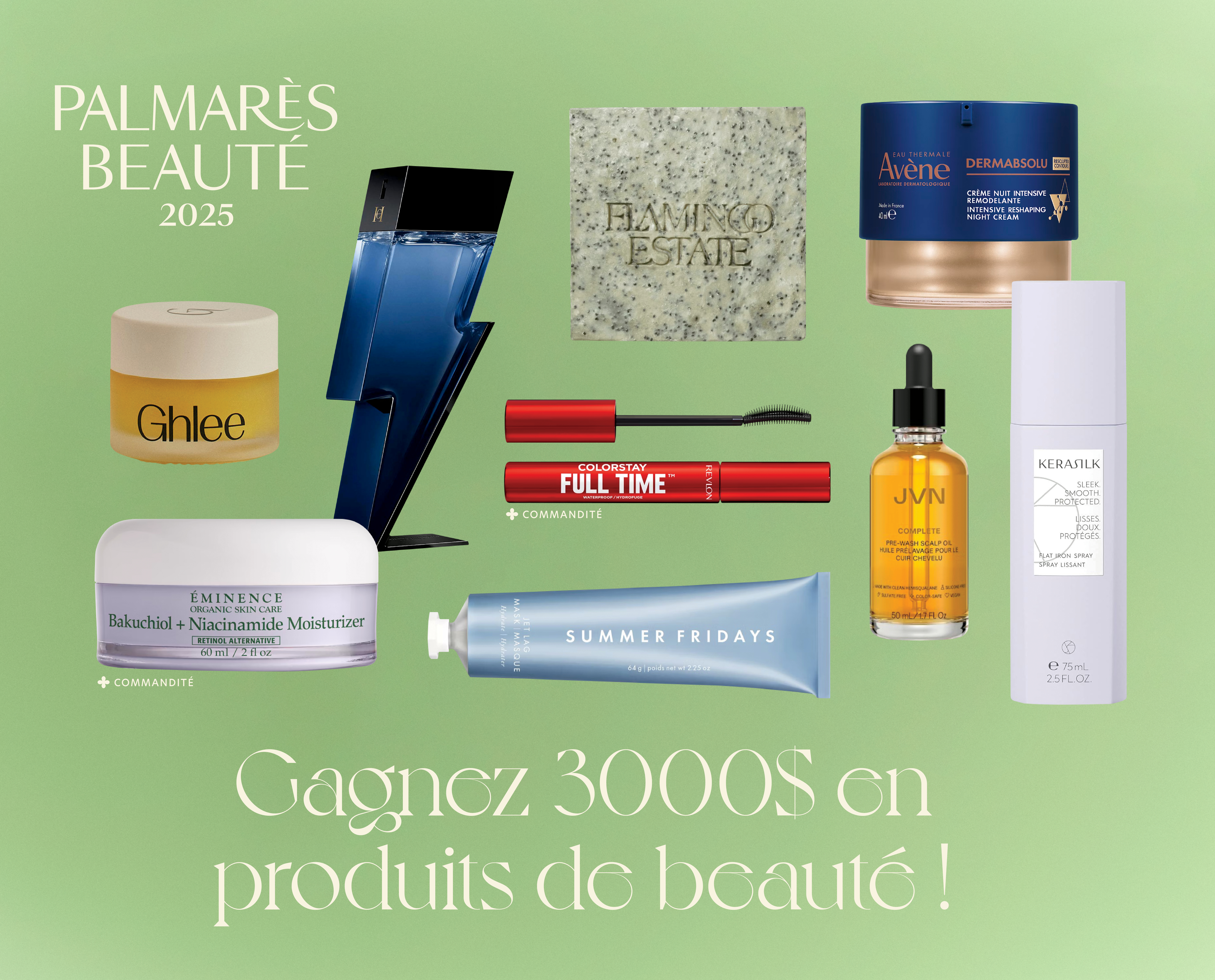 Courez la chance de gagner la crème de la crème : 3000$ en produits de beauté