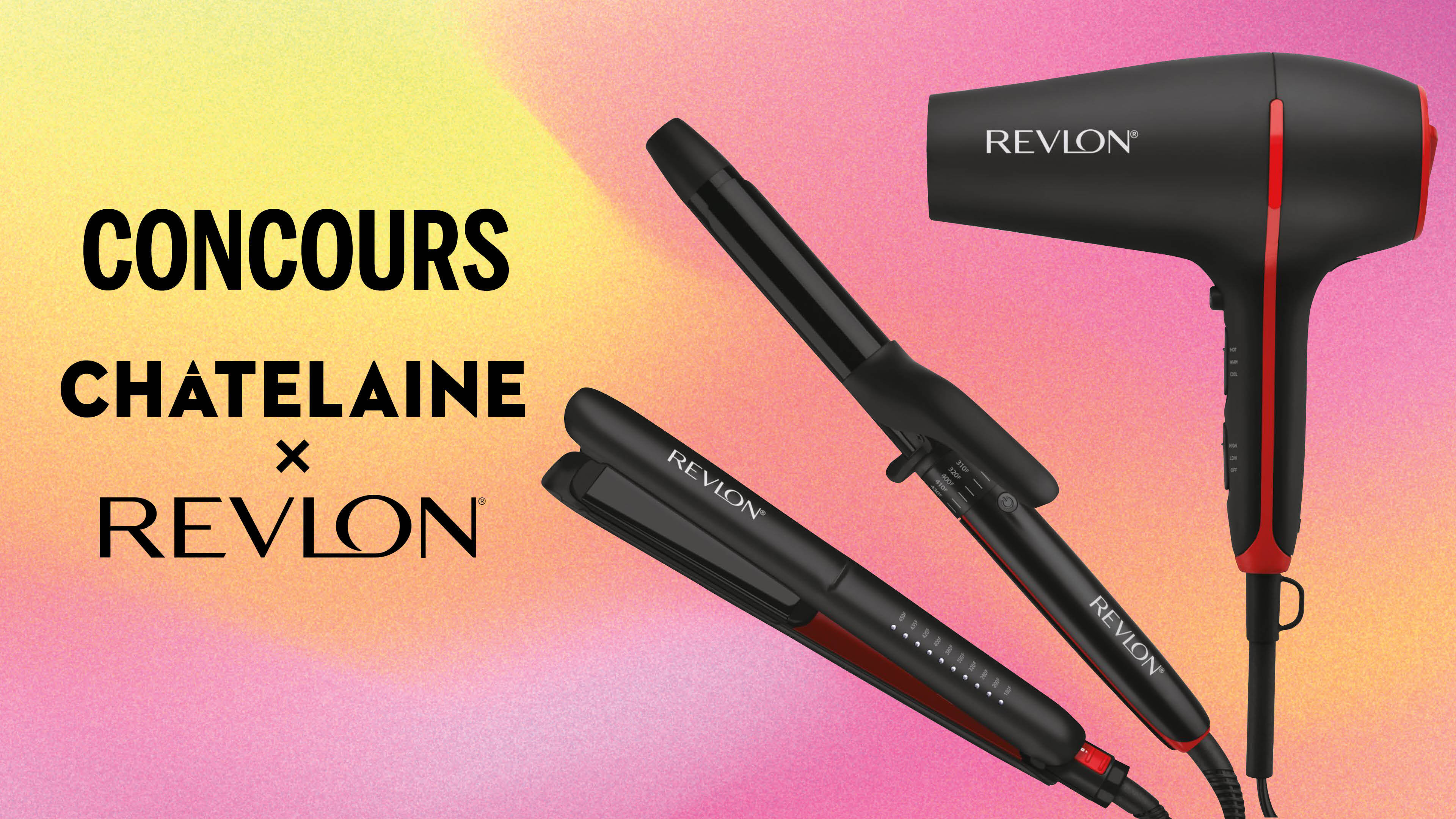 Courez la chance de gagner 3 outils coiffants Revlon SmoothStay